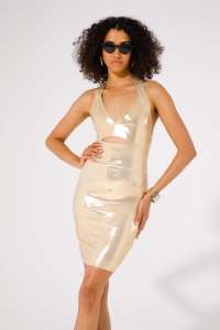 VESTITO TUBINO LAMINATO