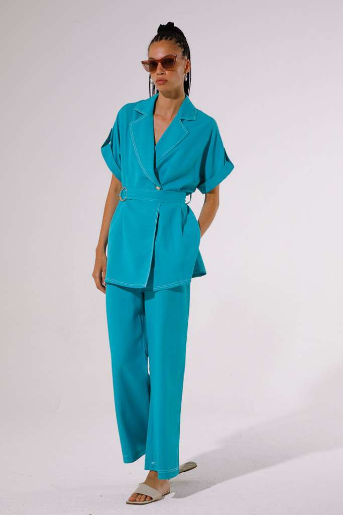 FLUID TENCEL TROUSERS<br>