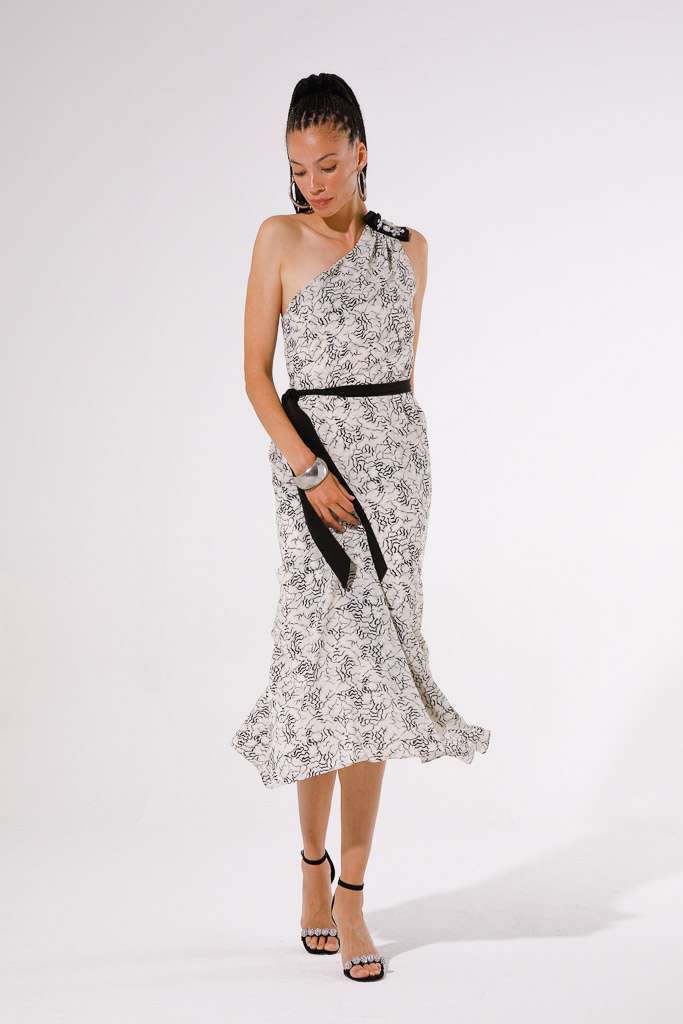 VESTITO LUNGO MONOSPALLA