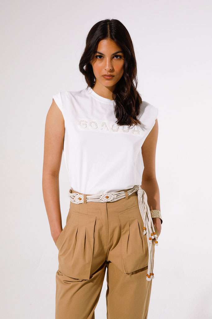 TSHIRT SMANICATA CON LOGO<br>