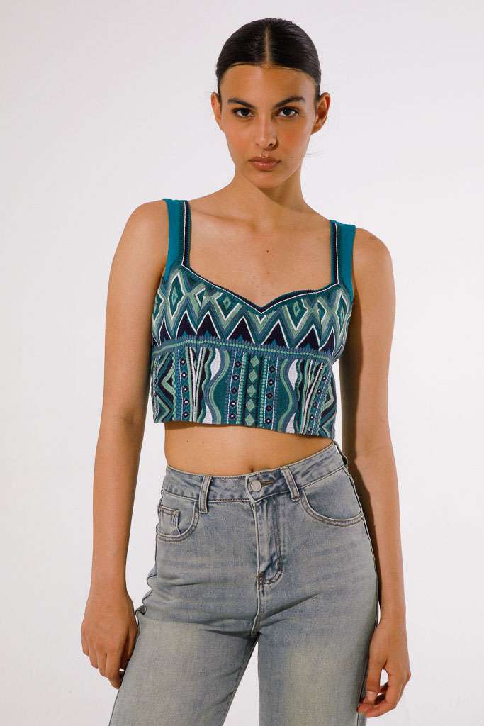 FULL EMBROIDERED VISCOSE TOP