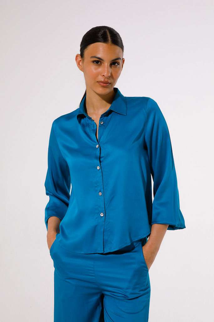 VISCOSE SATIN SHIRT
