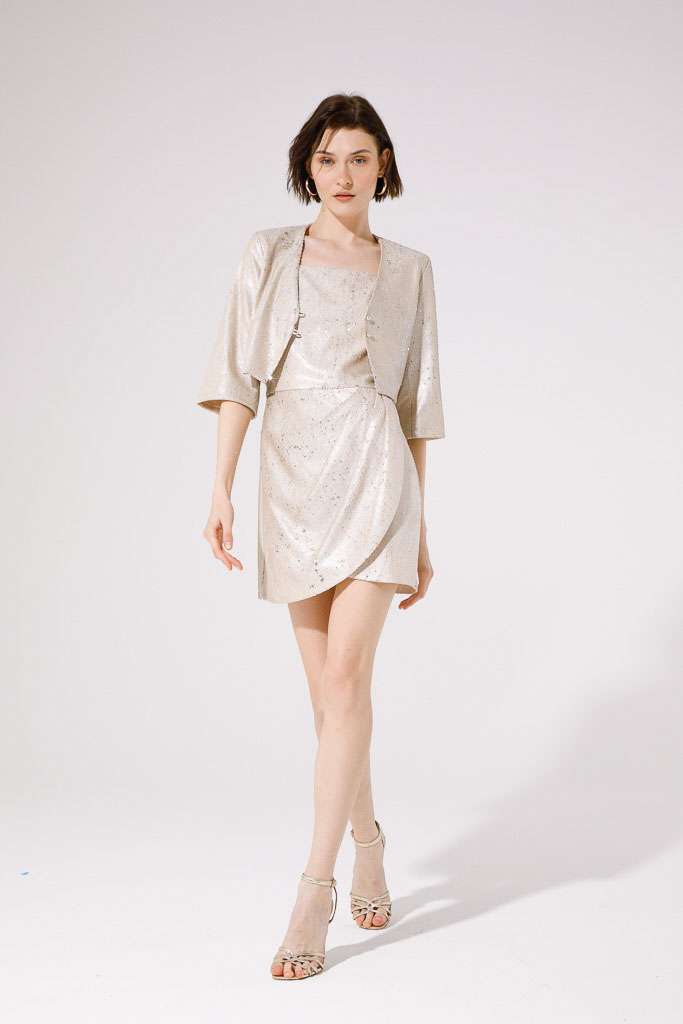 VESTITO CORTO IN PAILLETTES<br>