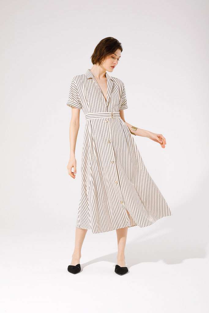 COTTON STRIPED DRESS