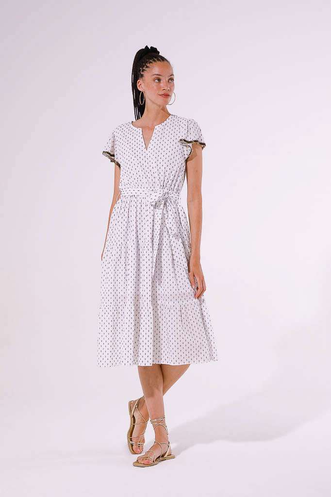 VESTITO SVASATO IN COTONE ORGANICO