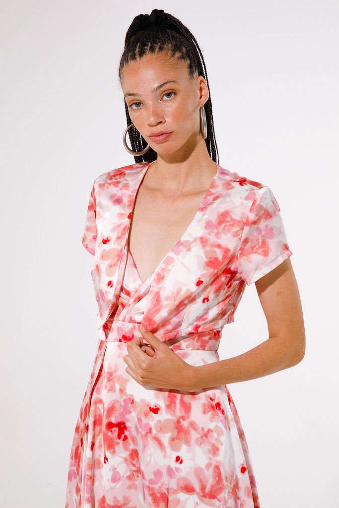 BOLERO IN RASO STAMPATO<br>