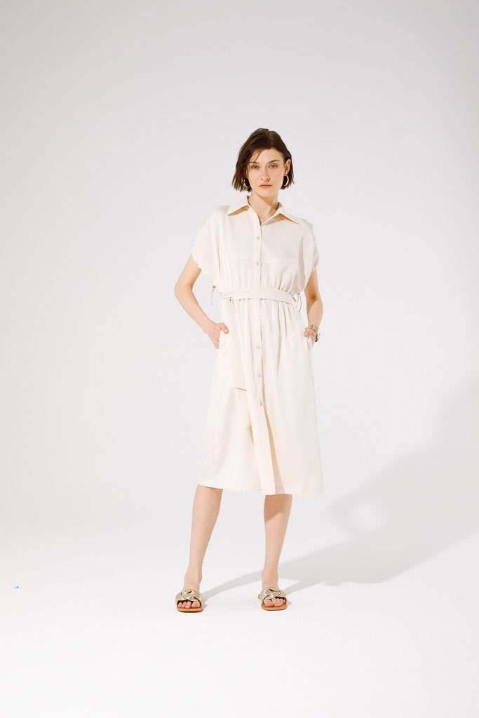 VESTITO MORBIDO IN TWILL
