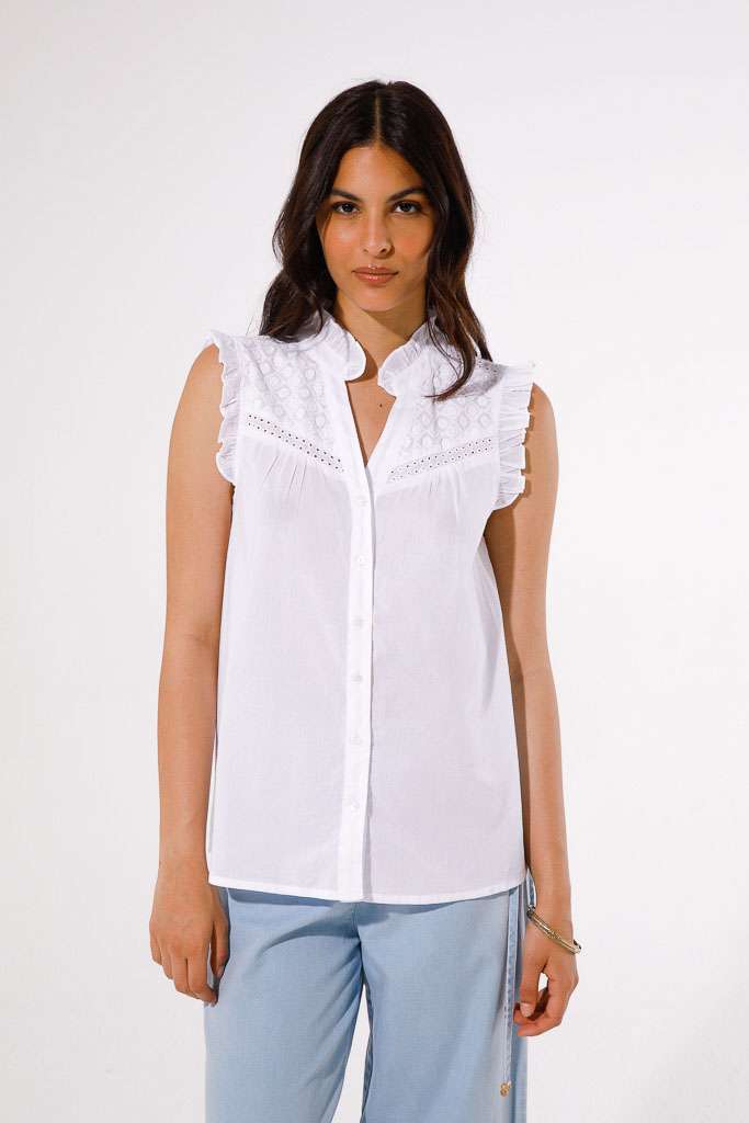 BLUSA SVASATA IN COTONE