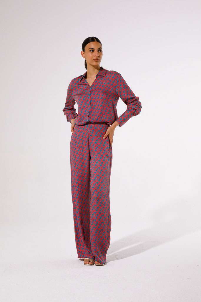CAMICIA STAMPATA VISCOSA MODAL