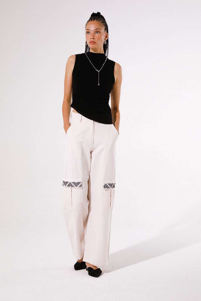 PANTALONE CARGO IN TWILL