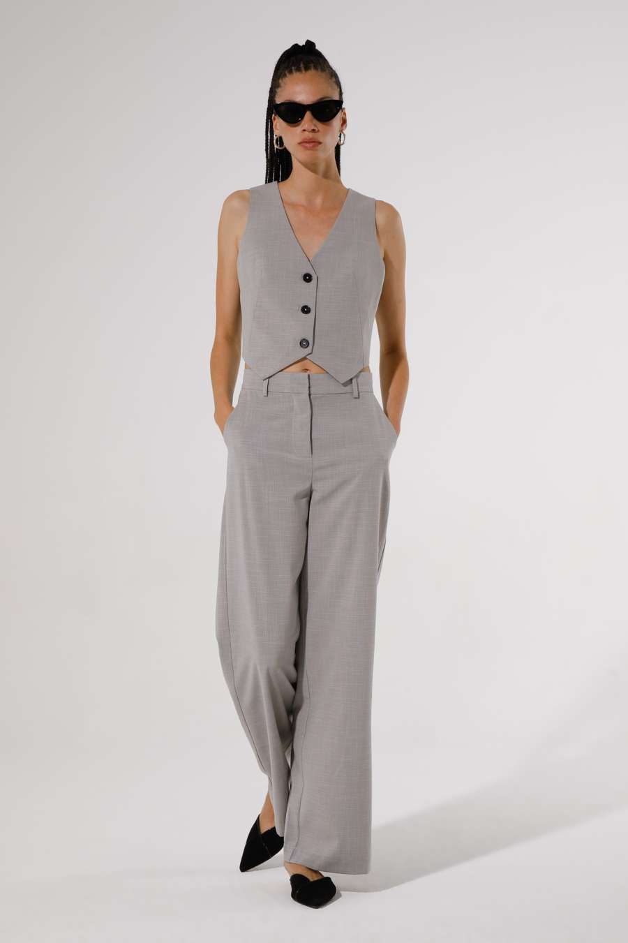 VICHY CHECKED VEST