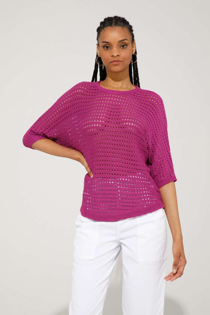 MAGLIA A PIPISTRELLO TRAFORATA - REF: TRAFFOR