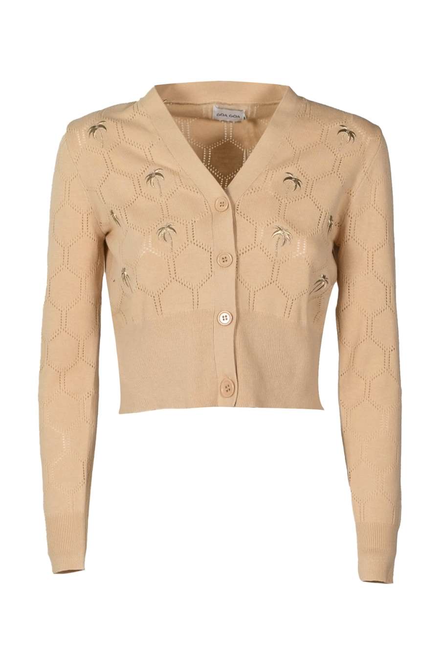 CARDIGAN CON PALME RICAMATE - REF: PALMITA