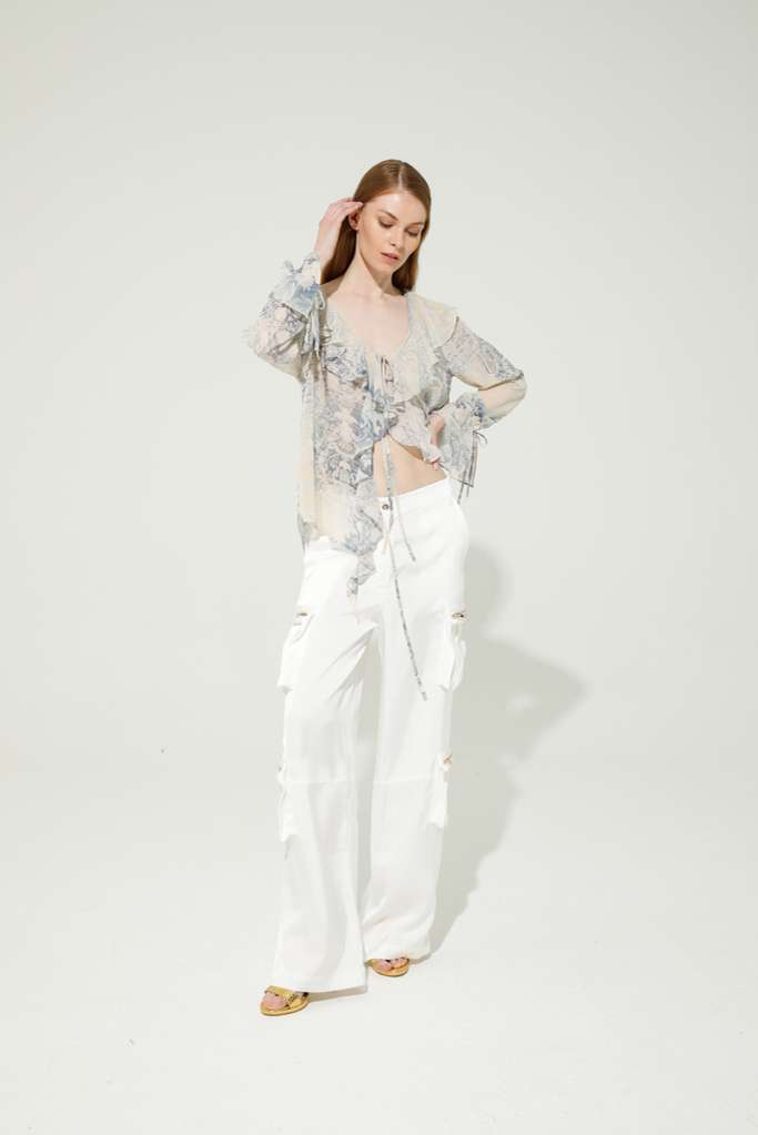 PANTALONE CARGO IN RASO - REF: FORCE