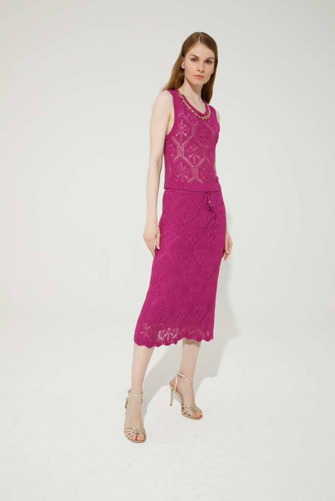 GONNA IN MAGLIA TRAFORATA - REF: GISEL