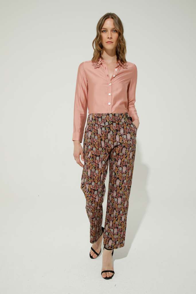 PANTALONE IN COTONE CON FIBBIA IN METALLO - REF: CAPE TOWN