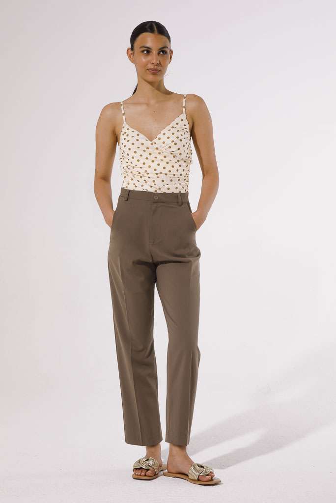 PANTALONI CARROT SHAPE IN MODAL